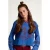 LOOXS 10sixteen rechtvallende longsleeve met print – blauw