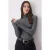 TRENDYOLMİLLA Dames Grijs Effen Lang Getailleerd Blouses