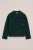 WE Fashion – Jongens overhemd met structuur en patch – Regular fit – Donkergroen – Katoen –