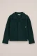WE Fashion – Jongens overhemd met structuur en patch – Regular fit – Donkergroen – Katoen –