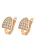 faina Oorbellen  goud / wit