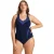 Arena W Isabel Light Cross Back One Piece Plus Navy Bright Blue
