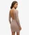 Rugloze Bodycon Mini-jurk Bruin