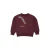 QPI sweater met tekst – donkerrood