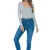 Brave Soul Dames/Dames Bodysuit (Grijs Marl Marl)