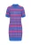 IZIA Gebreide jurk ‘Boho’  blauw / pink