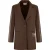 Malelions Women Oversized District Blazer | Dark Brown