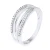 Alliance Double Diamonds 0.080 Cts White Gold