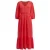 French Connection Cora Tiered Midi Dress Bittersweet