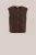 WE Fashion – Dames teddy gilet – Regular fit – Donkerbruin –
