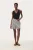 Short Loose fit Black and Eggnog Stripe black white