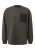 QS Sweatshirt  mokka / zwart