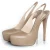 Slingback-hakken met verborgen plateau