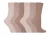 IOMI – 6 stuks sokken zonder elastiek diabetische sokken voor dames – Beige
