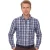 Casa Moda Casual fit 100% katoen Overhemd blauw geruit