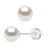 Oorbellen Akoya Pearl Ronde 6-7 mm Wit Goud 18 Karaat