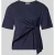 Christian Berg Woman T-shirt met knoopdetail en ronde hals