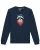 Watapparel Sweatshirt ‘Waschbär’  navy / gemengde kleuren