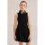 WE Fashion korte jurk rib gebreid zwart