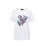 Goldner Shirt  lichtlila / wit