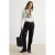 TRENDYOLMİLLA Dames Zwart Effen Recht Normale taille Joggingbroeken