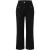 TRENDYOLMİLLA Dames Zwart Effen Wijde pijp Normale taille Broeken