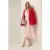 Oltre Cotton Blend Lace Midi Dress Pink
