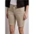 Street One Dames Mid Waist bermuda in satijnen look in Beige