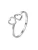 Hey Happiness Ring ‘Connected Hearts’  zilver