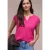 Shirt met losse schouders en gespleten hals
