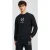 Karl Lagerfeld Black Hotel Karl Crest Sweatshirt