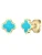 Glanzstücke München Oorbellen  aqua / goudgeel