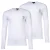 Versace T-Shirt Bi-Pack Jersey Topeka Bi-Stretch Katoen Organisch Nieuw Logo Lange Mouw