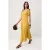 TRENDYOLMİLLA Dames Geel Effen Midi Mouwloos Casual Skater Jurken