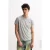 Geborduurd Gestreept T-shirt met Ronde Hals