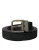 Dolce & Gabbana Zwarte Suède Leren Gouden Metalen Gesp Riem