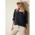 Cecil Dames blouse van structuurmix in Blauw