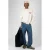 Prohibited katoenen oversized gebreide trui met backprint – cream