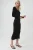 V-Hals Textured Maxi Tricot Jurk met Split