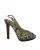 Jimmy Choo Peep-toe Slingback Hakken in Phytonskin Leer