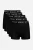 Zwarte 5-Pack Katoenen Boxer Shorts Met Logo Tailleband In Tijdloos Blokkleur Ontwerp