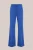 WE Fashion – Dames wide leg jersey pantalon met stretch – Regular fit – Kobaltblauw – Viscose –