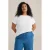 WE Fashion Curve Curve T-shirt wit