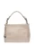 Roberta M Beige Rundleer Tas