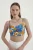 Bloemige Sweetheart Hals Mouwloze Cropped Top