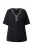 Ulla Popken Shirt  zwart / zilver