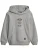 SOMETIME SOON Sweatshirt ‘Dimas’  grijs gemêleerd / zwart