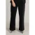 Yest Curve regular waist broek zwart met glitter