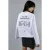 Ontspannen Pasvorm Lange Mouw Crewneck T-shirt met Achterprint