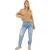 I Saw It First Dames/Dames Katoenen Denim Jeans (Blauw)